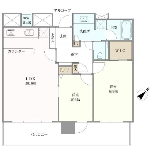 ライオンズタワー月島の間取図