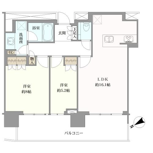 パークコート赤坂檜町ザ　タワーの間取図