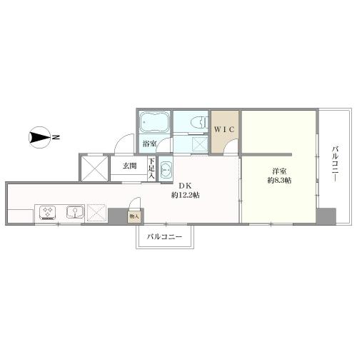 東高ペアシティの間取図