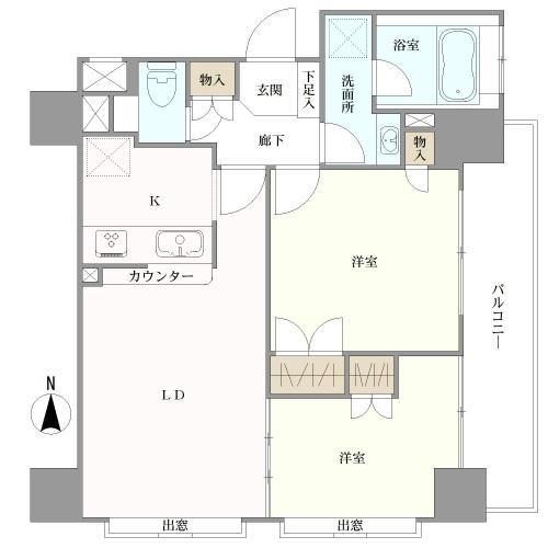 ロータリーパレス春日安藤坂の間取図