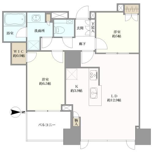シティタワーズ豊洲ザ・シンボルの間取図