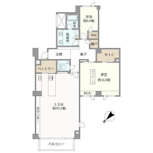 クレストコート砂土原の間取図
