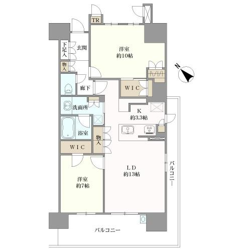 セントハート藤が丘の間取図