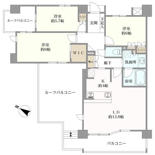 ＢＥＬＩＳＴＡ高社の間取図