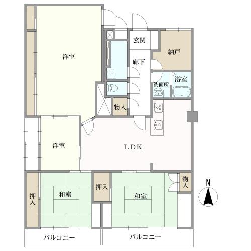 コーポ宇奈月の間取図