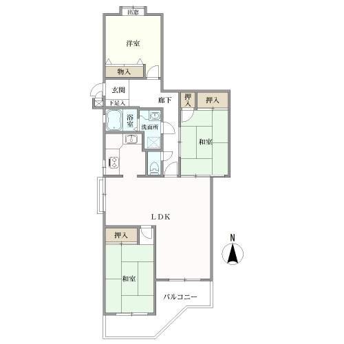 エスポア名東　　　　　の間取図