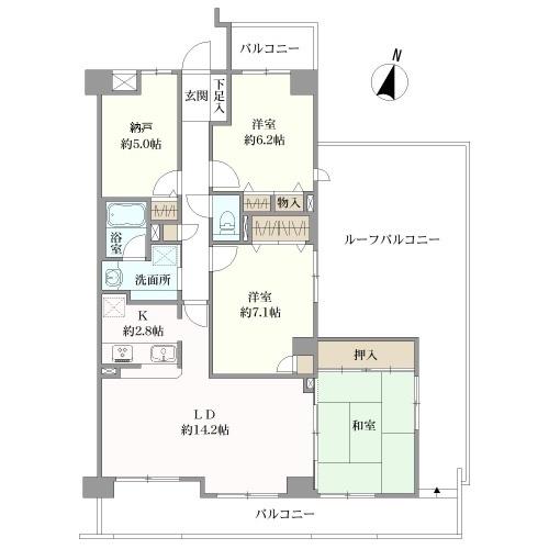 藤和シティコープ小幡ＩＩの間取図