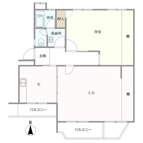 平和が丘住宅の間取図