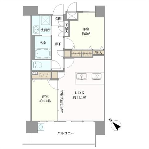 パルティール上社の間取図