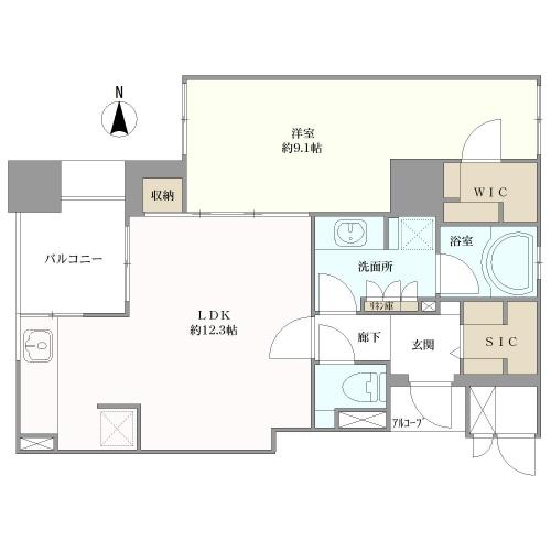 アーバンライフフォルムズ烏丸御池の間取図