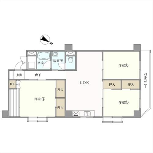 ドルミ庚午　の間取図