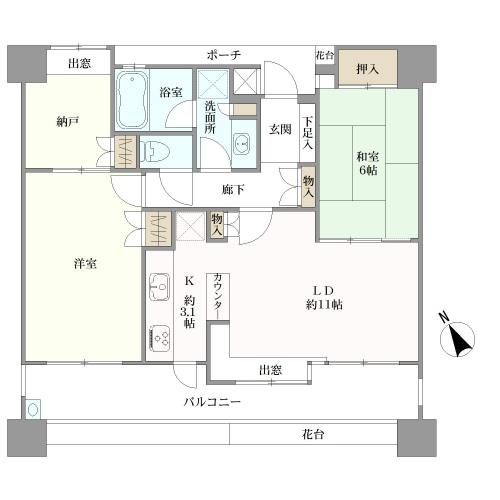 パーク・ホームズ白島城北の間取図