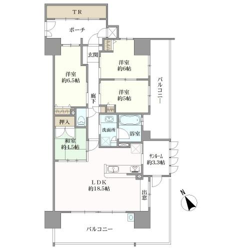 ヴェルディ古市の間取図