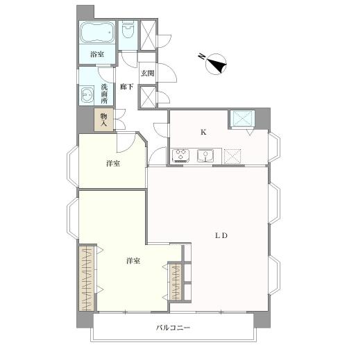 ライオンズマンション西日暮里第二の間取図