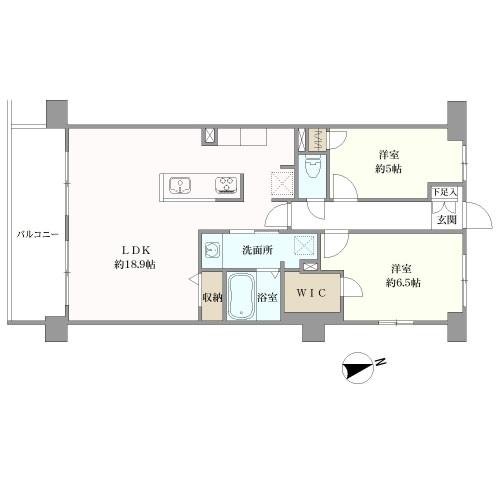 ライオンズガーデンシティ船橋の間取図
