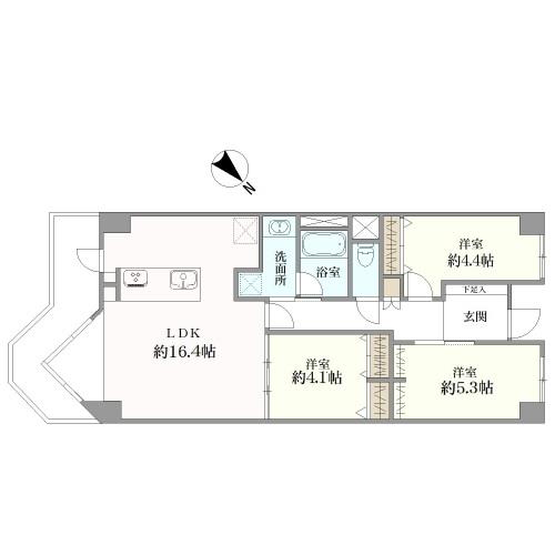 バームハイツ西葛西の間取図