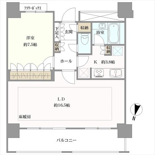 アーバンドックパークシティ豊洲の間取図