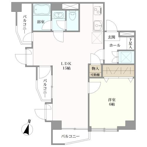 シャーレー原宿の間取図