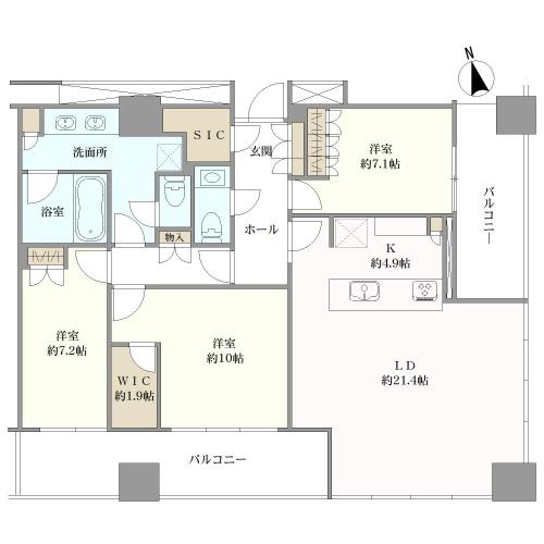 WORLD TOWER RESIDENCEの間取図