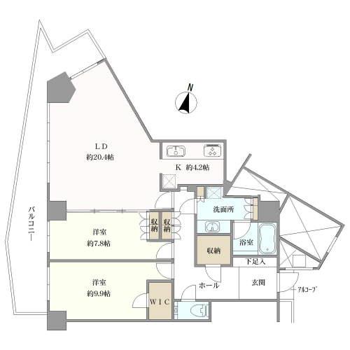 キャピタルマークタワーの間取図