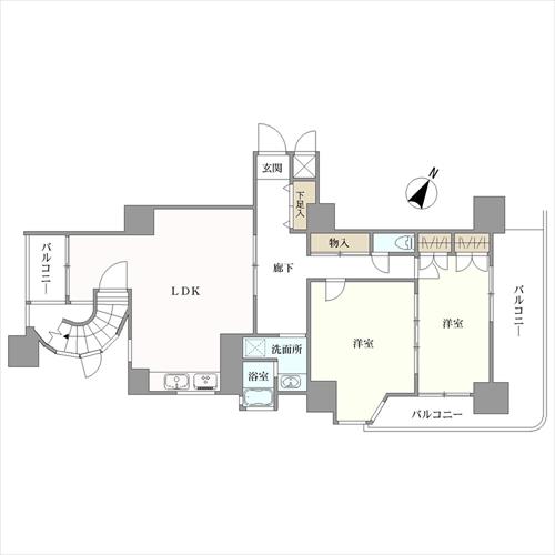 ラポール本蓮沼駅前の間取図