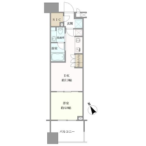 クレヴィア池袋Ｅａｓｔの間取図