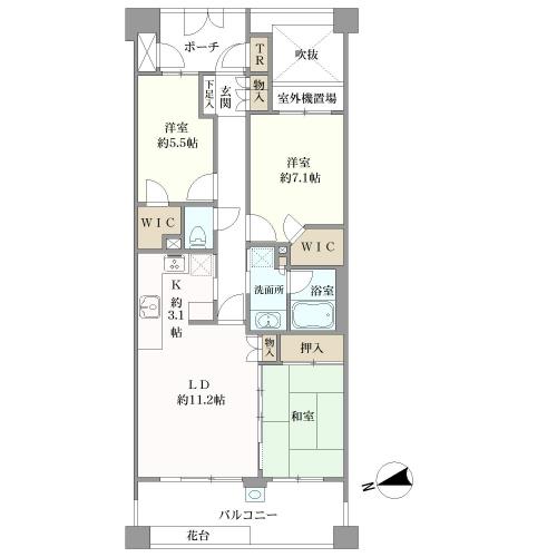 ライオンズヴィアーレ浮間公園の間取図