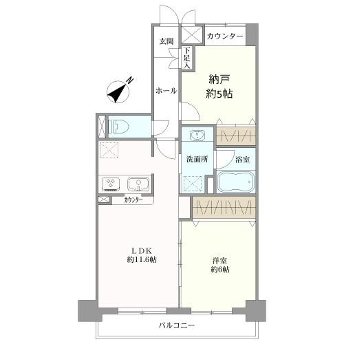パルミナード尾山台１番館の間取図