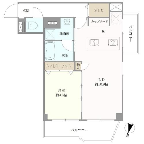八雲ニューハイツの間取図