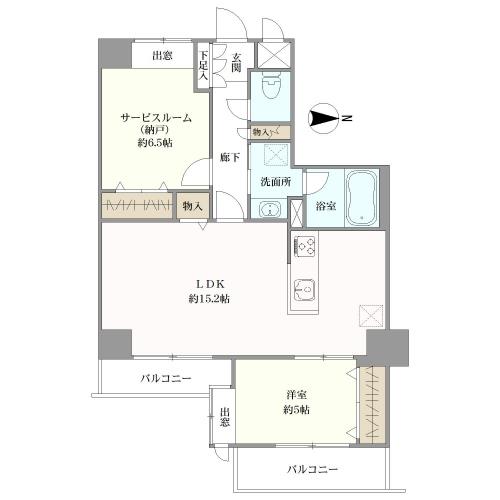 ライオンズマンション北千束の間取図