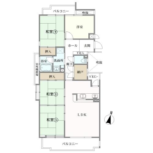 サニーハウス長丘の間取図