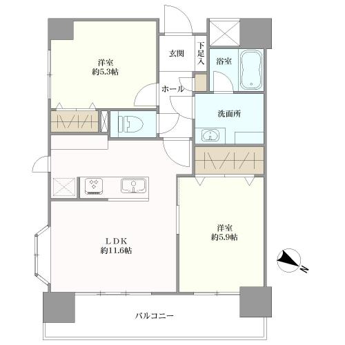 アーバンパレス大濠の間取図