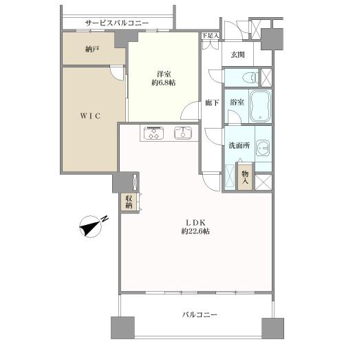藤和平尾山荘ホームズの間取図