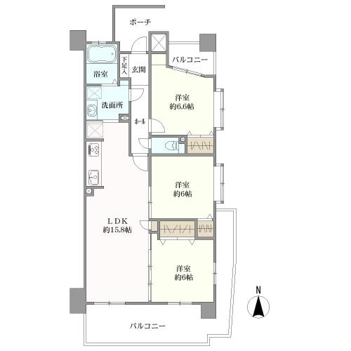 パレスト別府駅前の間取図