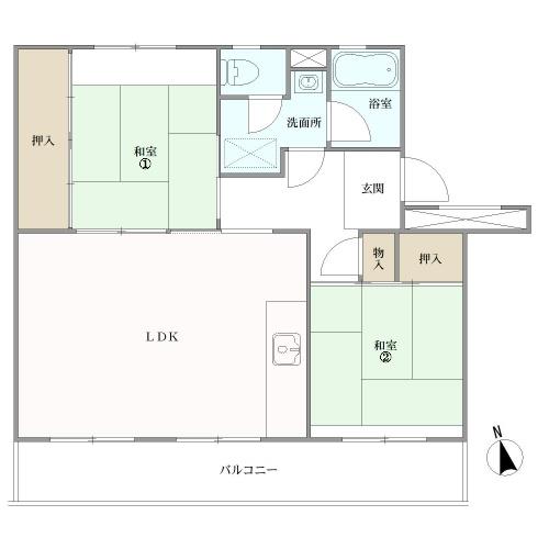 美室団地の間取図