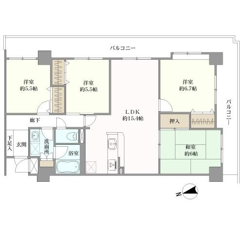 エンゼルハイム野芥の間取図