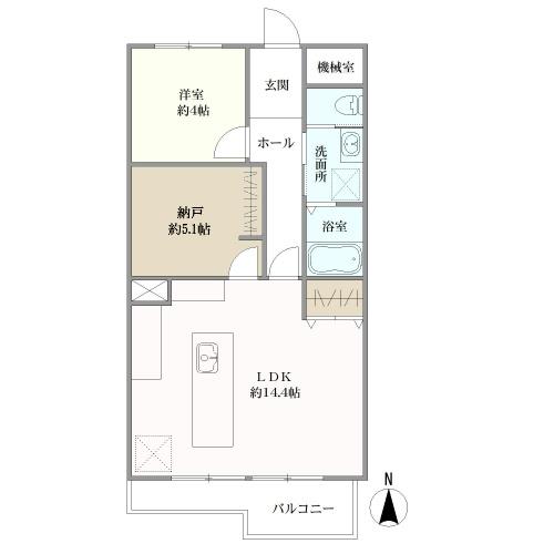 明大前グランドハイツの間取図
