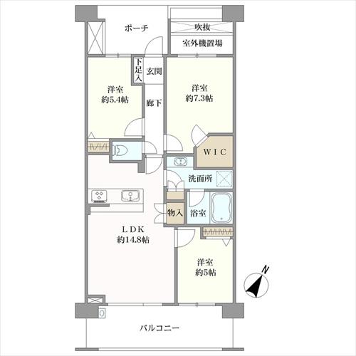 シエルズガーデン　パルテールコートの間取図