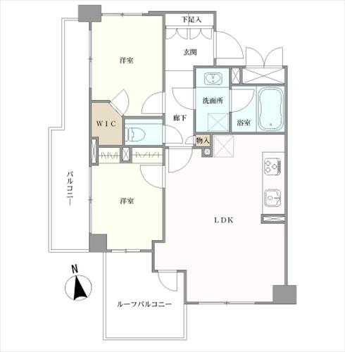 ルイシャトレ中野の間取図