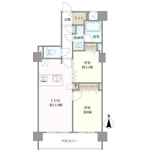 グランベル鷺宮サンクチュアリの間取図
