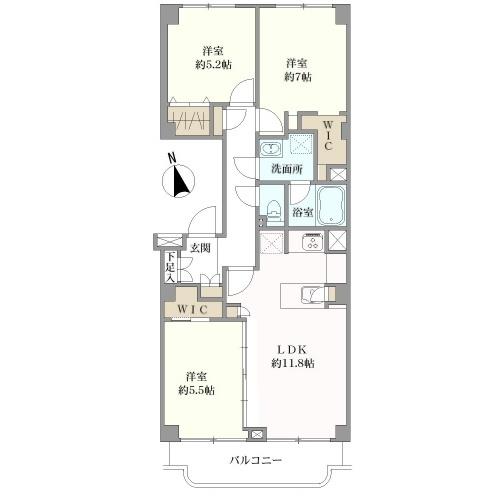 日商岩井吉祥寺マンションの間取図