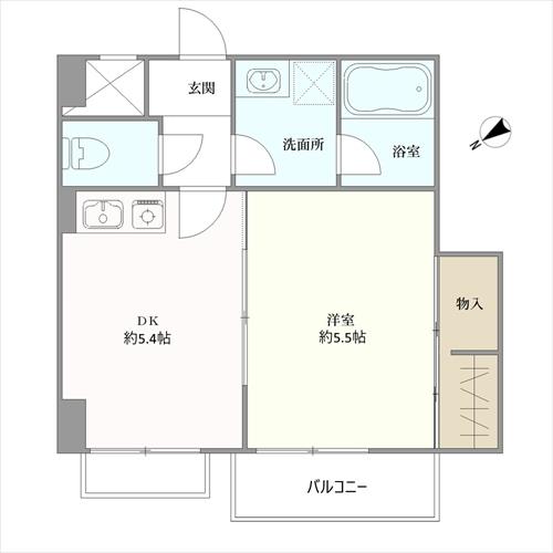 リライブ修学院の間取図
