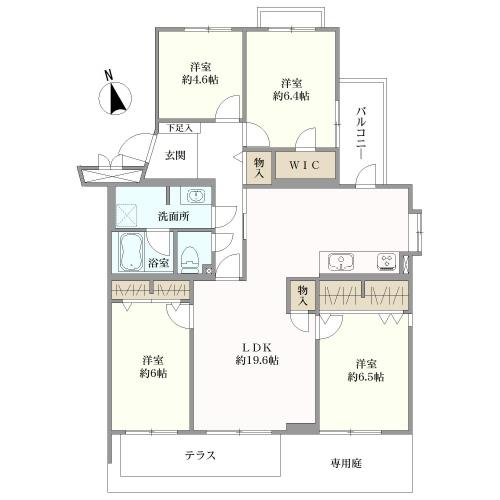 港南台おおるり第二の間取図