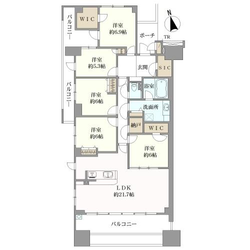 ガーデンアソシエの間取図