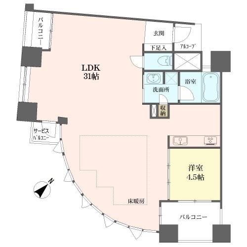 エクセルシティ三宮イメージファクトリーの間取図