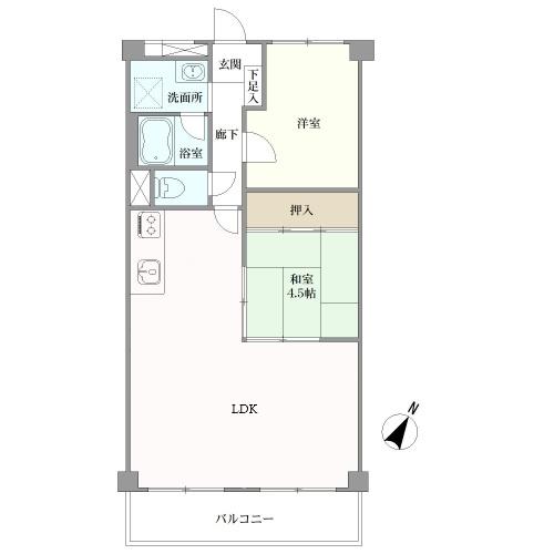 サニーハウス魚崎の間取図