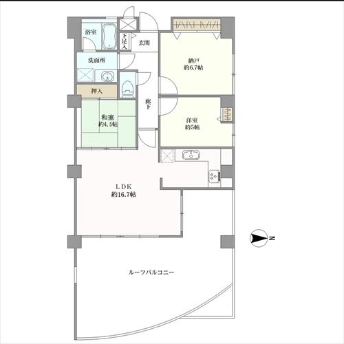 プリオーレ御影山の手の間取図