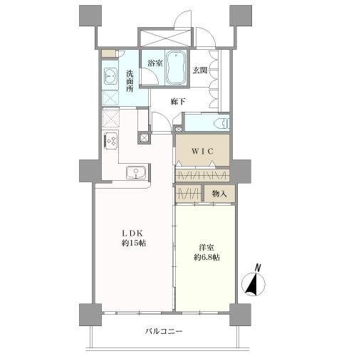 ワコーレ　神戸灘タワーの間取図