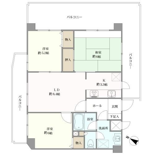 ビバリーハウス須磨浦通の間取図