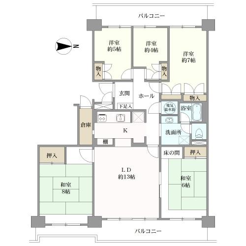 南柏パークハウスの間取図